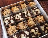 Fudge Brownies Potong langkah memasak 7 foto