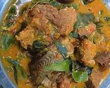 A picture of step 1 of Oha soup.