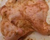 A picture of step 2 of Yamarita,plantain and chicken peri peri.