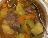 A picture of step 7 of Vegetable Soup with Meat.