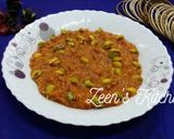 A picture of step 4 of Hyderabadi Shahjahani Meetha or Tamatar ka Halwa.