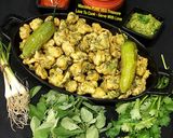 A picture of step 3 of Green Garlic Methi Pakore.