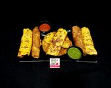 A picture of step 4 of Mix Veg Besan Chilla.