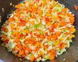 A picture of step 7 of Hamburger Soup.