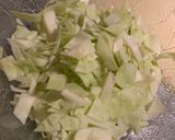 A picture of step 3 of Okonomiyaki.