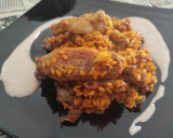 Foto del paso 7 de la receta: Arroz a la Paella de Alitas de Pollo y Presa Ibérica con Mayonesa de Humo