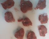A picture of step 1 of Pork Tenderloin in Mushroom Sauce.