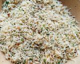 A picture of step 3 of Chilli Garlic Fried Rice.