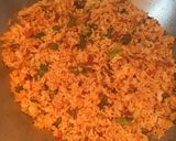 A picture of step 8 of Schezwan Rice.