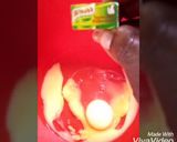 A picture of step 2 of Egg coated Bread.