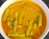 A picture of step 7 of Mutton bone and drumstick saru.