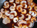 Espaguetis con Gulas y Gambas