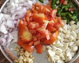 A picture of step 1 of Mung sprouts ki sabji.