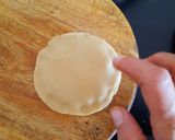 A picture of step 4 of Gud poli jaggery roti.