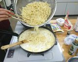A picture of step 3 of Macaroni au gratin.