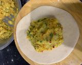 A picture of step 8 of Aloo ke parathe.