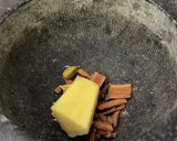 A picture of step 1 of Masala chai.