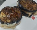 Foto del paso 8 de la receta: Bocaditos de berenjena🍆con queso🥯tomate y pollo🍅🍗🧀