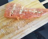 A picture of step 2 of Sous vide salmon in a butter, ginger and lemon sauce.