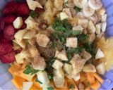 A picture of step 2 of Spring Fruit Salad 🍓🍊.