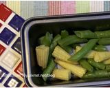 【簡易便當菜】小烤箱料理-原味蔬菜（玉米筍、四季豆）的食譜步驟3照片