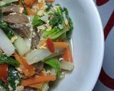 Foto langkah ke 4 dari resep #78 Tumis Sawi Putih Bakso dan Telor.