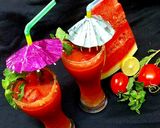 A picture of step 3 of Tomato Melon Juice.
