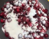 A picture of step 1 of Cranberry Jam.