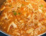 A picture of step 5 of Shredded Chicken 🐔 Tomato 🍅 Soup 🍜.