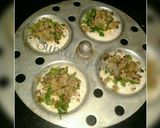 A picture of step 3 of Stuffed idli.