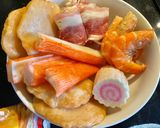 Hình bước làm 1 của món Mì udon thập cẩm