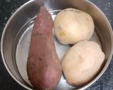 A picture of step 1 of Hare Bhare Vratwale Sweet Potato & Paneer Croquettes With Exotic Yoghurt Chilli Dip.