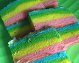 Foto langkah ke 7 dari resep Rainbow cake kukus (tepung beras).