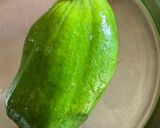 A picture of step 1 of Papaya sambharo.