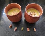 A picture of step 7 of Matka Malai Kesar Pistachio Kulfi.