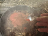 Arroz meloso de presa ibérica con setas
