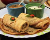 A picture of step 6 of Oats Dosa.