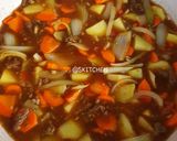Foto langkah ke 5 dari resep Bistik Sapi Cincang Pedas.