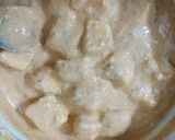 A picture of step 1 of Paneer 65.
