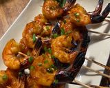 A picture of step 5 of Grilled Honey Prawns Skewers (Bali Style).