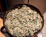 Foto del paso 4 de la receta: Omelette anaranjado relleno de verde y blanco 😋