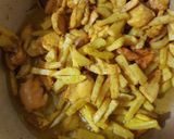 عکس مرحله 1 از دستور خوراک سیب زمینی با مرغ