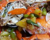 Foto langkah ke 7 dari resep Kepiting saos nanas sangat pedas.