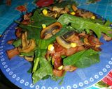 Foto del paso 5 de la receta: Ensalada de espinacas con tocino