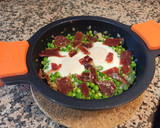 Foto del paso 4 de la receta: Guisantes con jamón y huevos