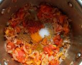 A picture of step 3 of Ragda patties.