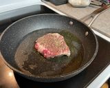 A picture of step 3 of Surf n’ Turf over Garlic Basil Fettuccine.