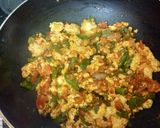 A picture of step 4 of Paneer bhujia.