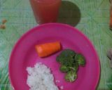 Foto langkah ke 1 dari resep Mpasi 6M Bubur Brokoli,wortel.