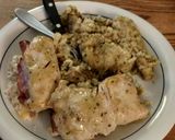 A picture of step 9 of Stuffed lemon pepper chicken.